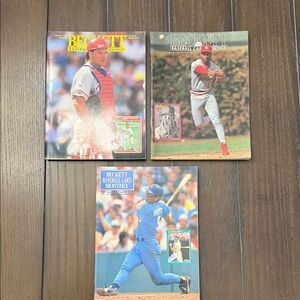 Baseball Card Monthly Magazine Trio